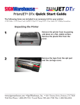 SignWarehouse PrismJET DTx Quick Start Manual