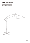 SONGMICS GPU118 Patio Umbrella Manual