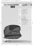 MEISTER CRAFT MDSC 72 LIO Manual - Power Sanders Guides
