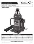 K Tool International KTI63213 - 12 Ton Bottle Jack Owners Manual