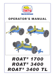 Tatu Marchesan ROAT2 3400 Operator's Manual