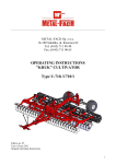 Metal-Fach KRUK U710/1 Operating Manual