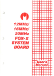Octek FOX-II User Manual - System Board for PC/AT