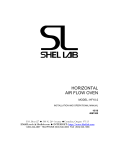 Shel lab HF10-2 Installation And Operational Manual