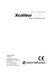 oxford diffraction XCALIBUR PX ULTRA Manual