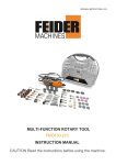 Feider Machines FMO130-210 Instruction Manual