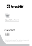 ForestAir FGH-18ES-E23 Manual - Operation &amp; Installation