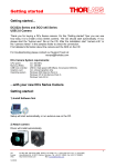 THORLABS DCC1645C User Manual - High-Resolution USB 2.0 CMOS Camera