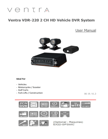 VENTRA VDR-220 User Manual | Manualzz