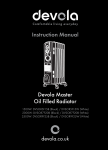 DEVOLA DVSOR5F15B  Instruction Manual: Oil-filled Space Heater with Turbo Fan