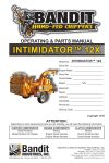 Bandit INTIMIDATOR 12X Operating &amp; Parts Manual
