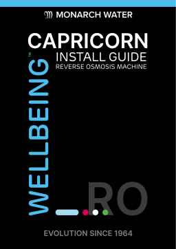 WELLBEING CAPRICORN Install Manual - Monarch Water