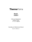 Thermo Forma 916 Operating &amp; Maintenance Manual