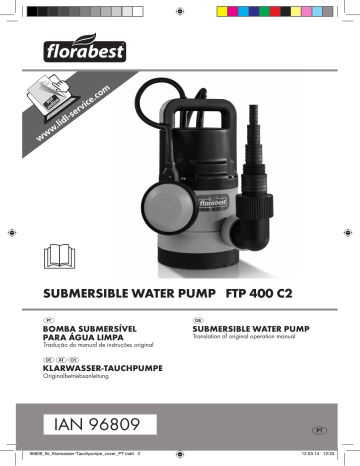 FLORABEST FTP 400 C2 Submersible Water Pump Manual | Manualzz