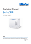 MELAG Euroklav 23 VS+ and Euroklav 29 VS+ Technical Manual | Manualzz