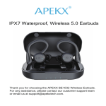 APEKX BE1032 Instruction Manual - Wireless Earbuds