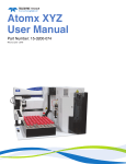 Teledyne Tekmar Atomx XYZ User Manual