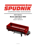 Spudnik 4300 BULK BED Manual - Operation, Maintenance, and Safety