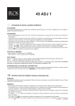 FLOS 45 ADJ Installation &amp; Use Manual