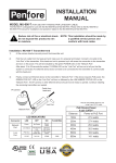 Penfore MU-600-T Installation Manual
