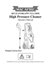 Mac Afric APW-VSA-150P Operator's Manual