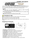 Comet Antenna CAT-283 Quick Start Manual