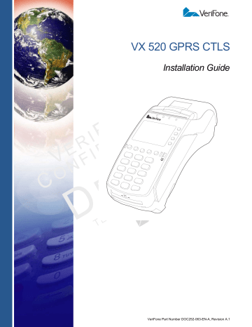 VeriFone VX 520 GPRS CTLS Installation Manual | Manualzz