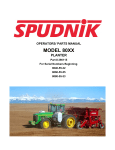 Spudnik 8080-55-33 Operator's Manual