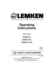 LEMKEN Solitair 9 KA Operating Instructions Manual