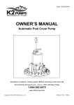 K2 Pumps UTA02505APK Automatic Pool Cover Pump Manual