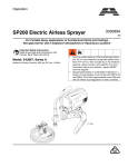 AIRLESSCO SP200 A Series Operation Manual