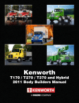 Kenworth T370 Hybrid 2011 Builder's Manual