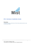 Mist BT11 Hardware Installation Manual
