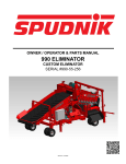 Spudnik 990 Eliminator Owner/Operator &amp; Parts Manual