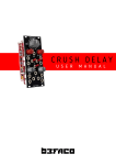 Befaco Crush Delay User Manual