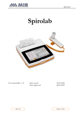 MIR Spirolab User Manual | AI Chat & PDF Access