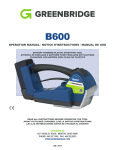 GREENBRIDGE B600 Operation Manual: AI Chat &amp; PDF Download