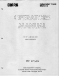 Clark 20/30/40/50 Towing Tractor Manual + AI Chat