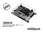 SOUNDIGITAL SD 600.1D Owner's Manual