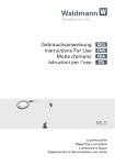 Waldmann MLD - MLD 750/850/D User Manual - Read or Download