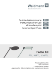 Waldmann PARA.MI - FTL 102 R User Manual