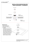 Crosswater STHFW6190 High Flow Shower Waste Instructions