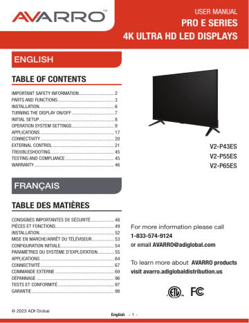 Control4 V2-P43ES Owner's Manual - Read Online or Download | Manualzz