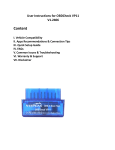 Veepeak V1.2406 Mini Bluetooth OBD Instructions