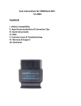Veepeak V1.2402 Mini Bluetooth OBD II Scanner Instructions
