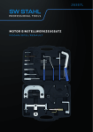 SW-Stahl 26387L Engine Timing Tool Set Operating Manual