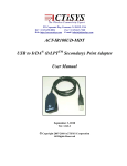 ACT-IR100UD-MDT Print Adapter User Manual | AI Chat &amp; PDF Access