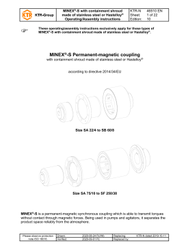 KTR MINEX-S Operating/Mounting Instructions