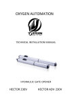 Oxygen HECTOR Gate Opener Manual
