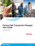 FactoryTalk Transaction Manager User Manual - Download &amp; Read Online